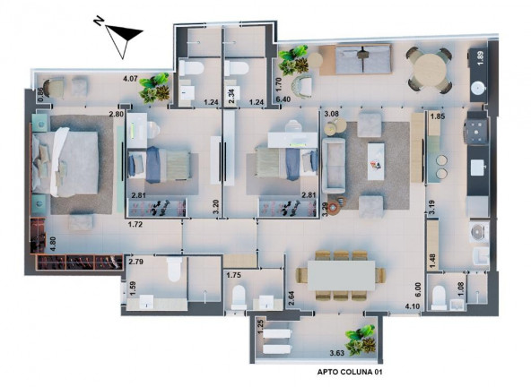 Imagem Apartamento com 3 Quartos à Venda, 112 m² em Aldeota - Fortaleza Imagem Apartamento com 3 Quartos à Venda, 112 m² em Aldeota - Fortaleza