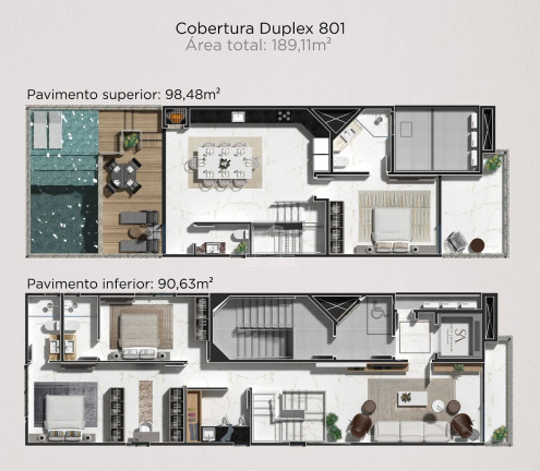 Imagem Apartamento com 2 Quartos à Venda, 90 m² em Praia Brava - Itajaí