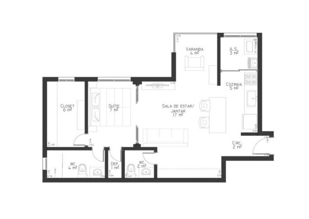 Imagem Apartamento com 1 Quarto à Venda, 65 m² em Vila Romana - São Paulo