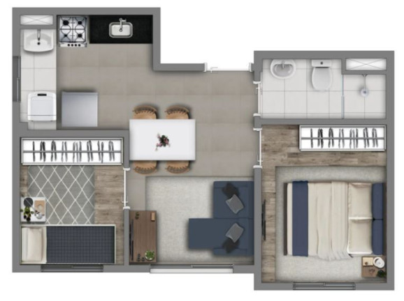 Imagem Imóvel com 2 Quartos à Venda, 36 m² em Socorro - São Paulo Imagem Imóvel com 2 Quartos à Venda, 36 m² em Socorro - São Paulo