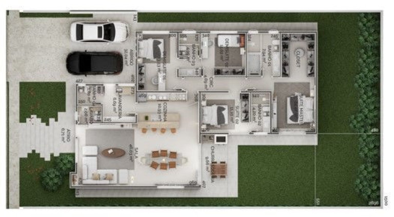 Imagem Casa com 4 Quartos à Venda, 207 m² em Santa Felicidade - Curitiba Imagem Casa com 4 Quartos à Venda, 207 m² em Santa Felicidade - Curitiba