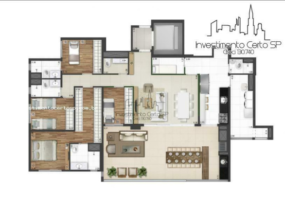 Imagem Apartamento com 4 Quartos à Venda, 173 m² em Vila Leopoldina - São Paulo Imagem Apartamento com 4 Quartos à Venda, 173 m² em Vila Leopoldina - São Paulo