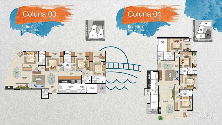 Imagem Apartamento com 4 Quartos à Venda, 100 m² em Enseada Azul - Guarapari