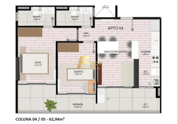 Imagem Imóvel com 2 Quartos à Venda, 56 m² em Praia De Itaparica - Vila Velha
