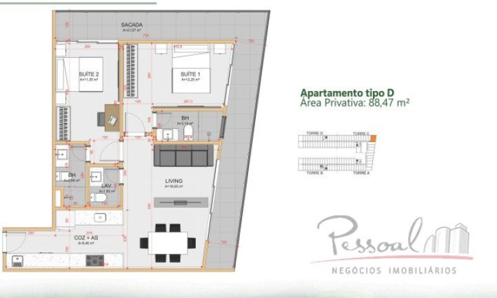 Imagem Apartamento com 2 Quartos à Venda, 128 m² em Saco Grande - Florianópolis