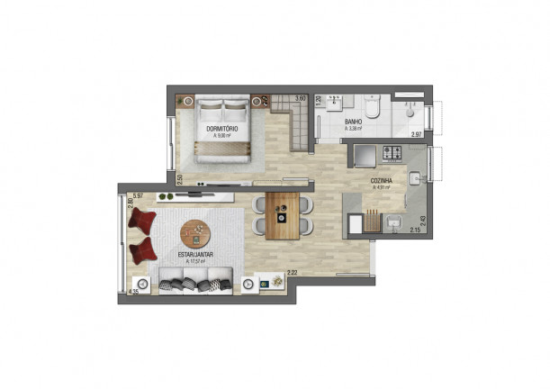 Imagem Apartamento com 1 Quarto à Venda, 41 m² em Menino Deus - Porto Alegre Imagem Apartamento com 1 Quarto à Venda, 41 m² em Menino Deus - Porto Alegre