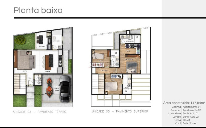 Imagem Sobrado com 3 Quartos à Venda, 140 m² em Carandá Bosque - Campo Grande