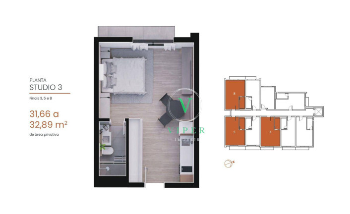 Imagem Studio com 1 Quarto à Venda, 3.196 m² em Cristo Rei - Curitiba