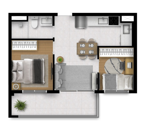 Imagem Apartamento com 2 Quartos à Venda, 41 m² em Perdizes - São Paulo