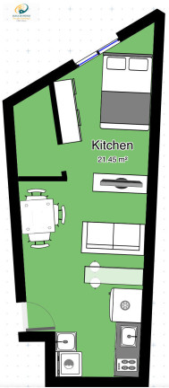 Imóvel com 1 Quarto para Alugar, 24 m² em Vila Monte Alegre - São Paulo
