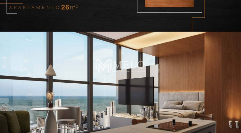 Imagem Apartamento com 1 Quarto à Venda, 26 m² em Boa Viagem Imagem Apartamento com 1 Quarto à Venda, 26 m² em Boa Viagem