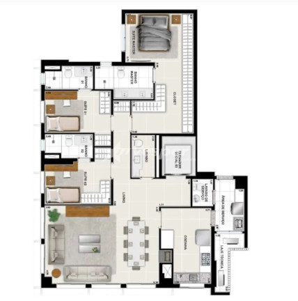 Imagem Apartamento com 3 Quartos à Venda, 133 m² em Setor Bueno - Goiânia Imagem Apartamento com 3 Quartos à Venda, 133 m² em Setor Bueno - Goiânia