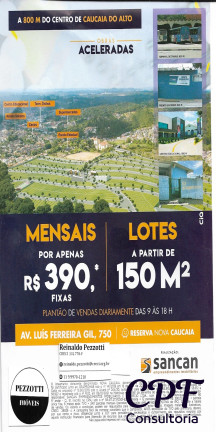 Imagem Terreno à Venda, 150 m² em Reserva Nova Caucaia - Caucaia Do Alto Imagem Terreno à Venda, 150 m² em Reserva Nova Caucaia - Caucaia Do Alto