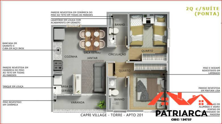 Imagem Apartamento com 2 Quartos à Venda, 43 m² em Notre Dame - Campinas Imagem Apartamento com 2 Quartos à Venda, 43 m² em Notre Dame - Campinas