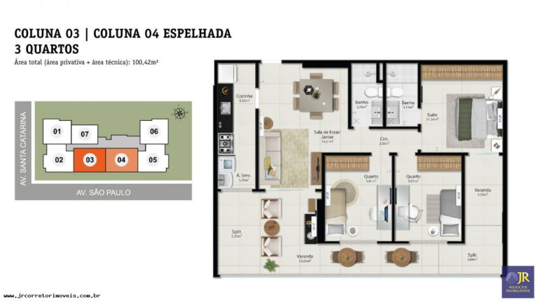 Imagem Apartamento com 3 Quartos à Venda, 105 m² em Praia Da Costa - Vila Velha