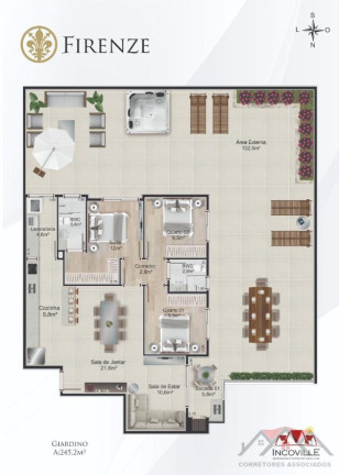 Imagem Apartamento com 3 Quartos à Venda, 112 m² em Costa E Silva - Joinville