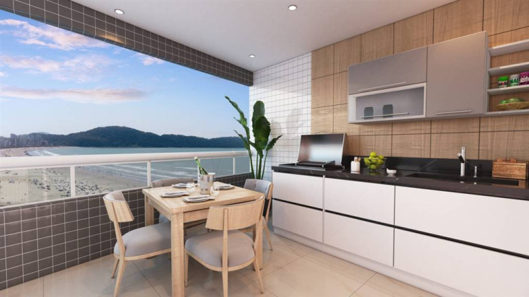 Apartamento com 2 Quartos à Venda, 80 m² em Guilhermina - Praia Grande