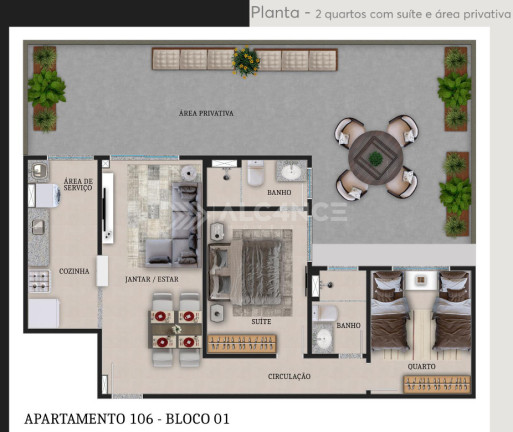 Imagem Apartamento com 2 Quartos à Venda, 58 m² em Ponta De Campina - Cabedelo Imagem Apartamento com 2 Quartos à Venda, 58 m² em Ponta De Campina - Cabedelo
