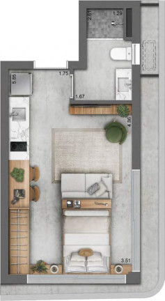 Imagem Imóvel com 1 Quarto à Venda, 32 m² em Azenha - Porto Alegre Imagem Imóvel com 1 Quarto à Venda, 32 m² em Azenha - Porto Alegre