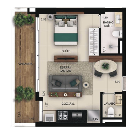 Imagem Apartamento com 1 Quarto à Venda, 83 m² em Setor Bueno - Goiânia Imagem Apartamento com 1 Quarto à Venda, 83 m² em Setor Bueno - Goiânia
