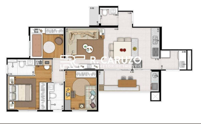 Imagem Apartamento com 3 Quartos à Venda,  em Jardim Nossa Senhora De Fátima - Limeira