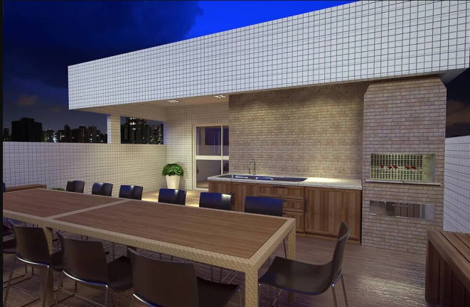 Imagem Apartamento com 1 Quarto à Venda, 44 m² em Guilhermina - Praia Grande
