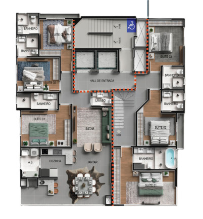 Imagem Imóvel com 4 Quartos à Venda, 161 m² em Meia Praia - Itapema Imagem Imóvel com 4 Quartos à Venda, 161 m² em Meia Praia - Itapema