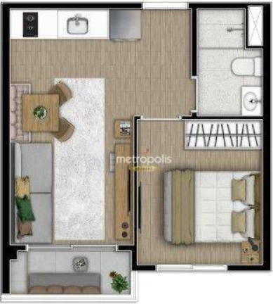 Imagem Apartamento com 1 Quarto à Venda, 29 m² em Jardim Prudência - São Paulo Imagem Apartamento com 1 Quarto à Venda, 29 m² em Jardim Prudência - São Paulo