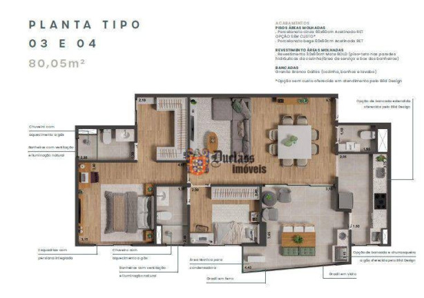 Imagem Apartamento com 2 Quartos à Venda, 80 m² em Morumbi - Paulínia Imagem Apartamento com 2 Quartos à Venda, 80 m² em Morumbi - Paulínia