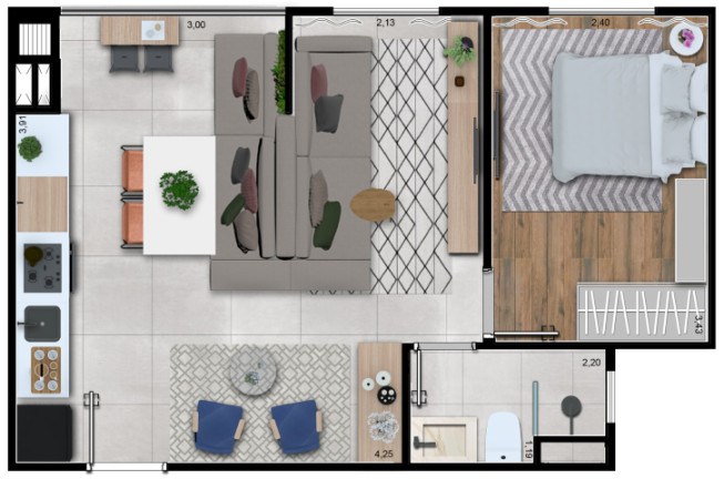 Imagem Apartamento com 2 Quartos à Venda, 41 m² em Morumbi - São Paulo