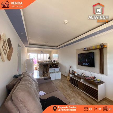 Imagem Casa com 3 Quartos à Venda, 97 m² em Jardim Imperial - Poços De Caldas Imagem Casa com 3 Quartos à Venda, 97 m² em Jardim Imperial - Poços De Caldas