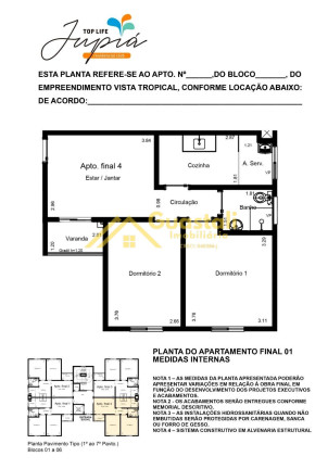 Imagem Apartamento com 2 Quartos à Venda, 53 m² em Glebas Califórnia - Piracicaba