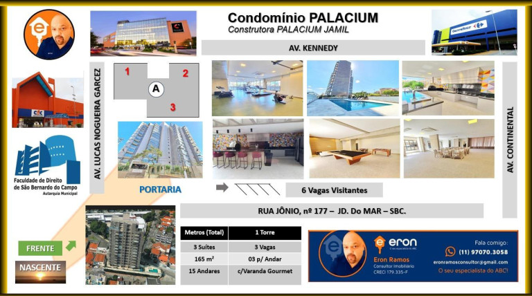 Imagem Apartamento com 3 Quartos à Venda, 165 m²
