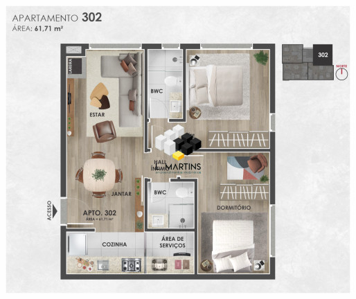 Imagem Apartamento com 2 Quartos à Venda, 66 m² em Tirol - Gramado Imagem Apartamento com 2 Quartos à Venda, 66 m² em Tirol - Gramado