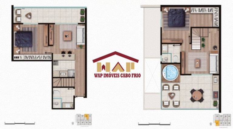 Imagem Apartamento com 1 Quarto à Venda, 50 m² em Braga - Cabo Frio Imagem Apartamento com 1 Quarto à Venda, 50 m² em Braga - Cabo Frio