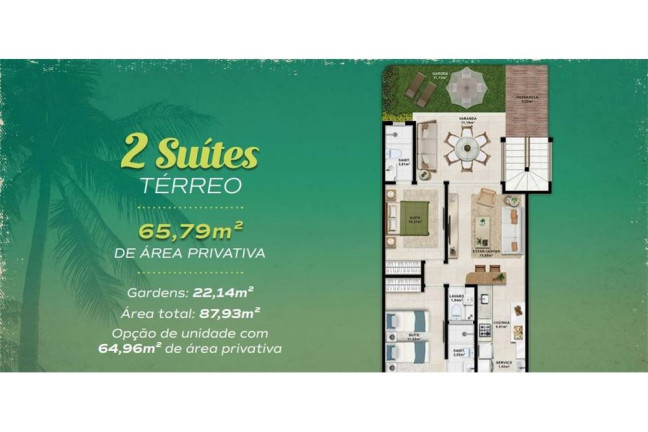 Imagem Apartamento com 2 Quartos à Venda, 67 m² em Praia De Itacimirim - Camaçari Imagem Apartamento com 2 Quartos à Venda, 67 m² em Praia De Itacimirim - Camaçari
