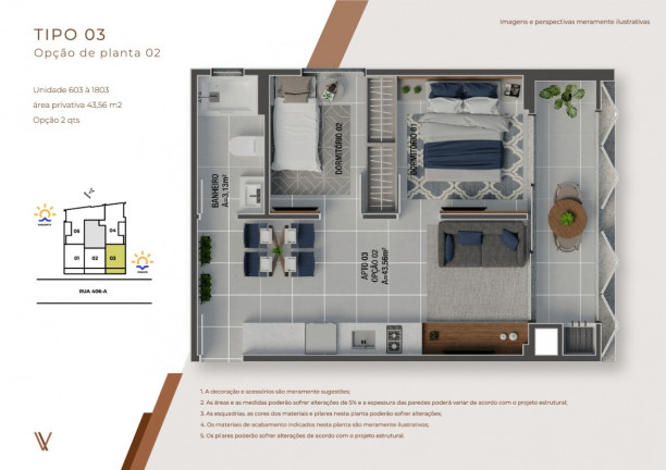 Imagem Apartamento com 2 Quartos à Venda, 57 m² em Morretes - Itapema