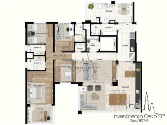 Imagem Apartamento com 3 Quartos à Venda, 172 m² em Moema - São Paulo