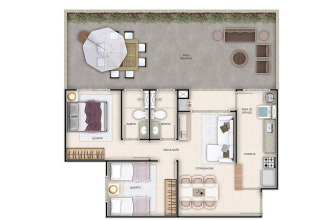 Imóvel com 2 Quartos à Venda, 76 m² em Camaquã - Porto Alegre