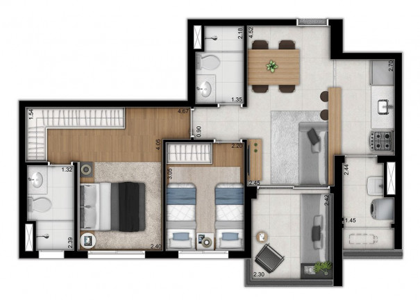Imagem Apartamento com 1 Quarto à Venda, 37 m² em Vila Monte Alegre - São Paulo Imagem Apartamento com 1 Quarto à Venda, 37 m² em Vila Monte Alegre - São Paulo