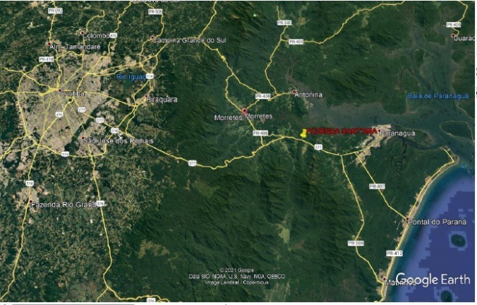 Imagem Terreno à Venda, 12.100.000 m² em Sambaqui - Morretes Imagem Terreno à Venda, 12.100.000 m² em Sambaqui - Morretes