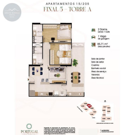 Imagem Imóvel com 2 Quartos à Venda, 86 m² em Caiçara - Praia Grande