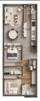 Apartamento com 2 Quartos à Venda, 90 m² em Petrópolis - Porto Alegre