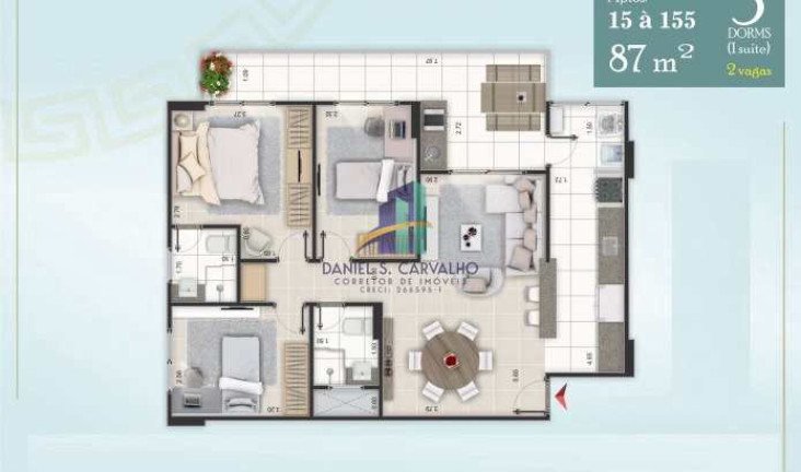 Imagem Apartamento com 3 Quartos à Venda, 87 m² em Ocian - Praia Grande Imagem Apartamento com 3 Quartos à Venda, 87 m² em Ocian - Praia Grande