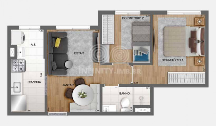 Imagem Apartamento com 2 Quartos à Venda, 38 m² em Brás - São Paulo