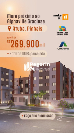 Apartamento com 2 Quartos à Venda, 44 m² em Atuba - Pinhais