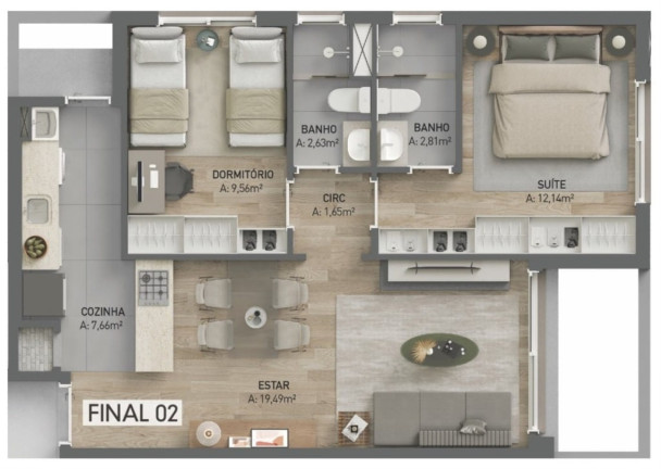 Imagem Apartamento com 2 Quartos à Venda, 214 m² em Petrópolis - Porto Alegre Imagem Apartamento com 2 Quartos à Venda, 214 m² em Petrópolis - Porto Alegre
