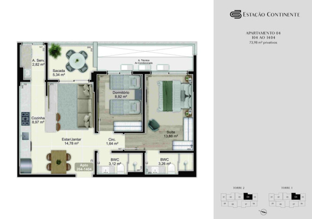 Imagem Imóvel com 1 Quarto à Venda, 47 m² em Campinas Imagem Imóvel com 1 Quarto à Venda, 47 m² em Campinas
