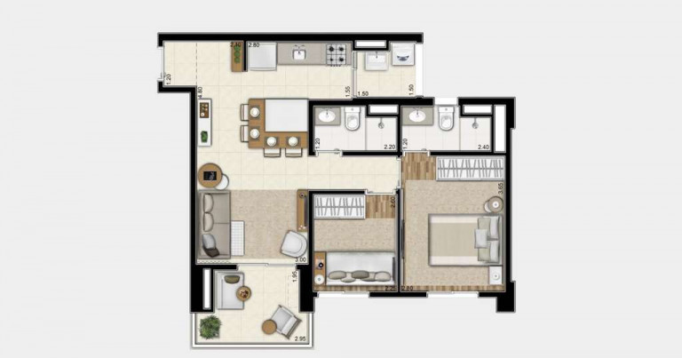 Imagem Apartamento com 2 Quartos à Venda, 62 m² em Bela Vista - São Paulo Imagem Apartamento com 2 Quartos à Venda, 62 m² em Bela Vista - São Paulo