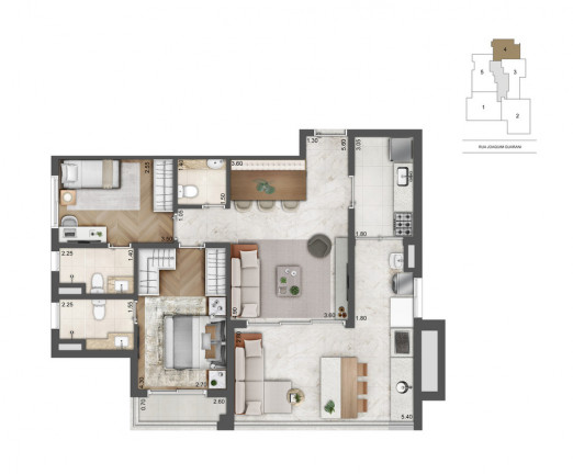 Imagem Apartamento com 3 Quartos à Venda, 156 m² em Brooklin - São Paulo Imagem Apartamento com 3 Quartos à Venda, 156 m² em Brooklin - São Paulo